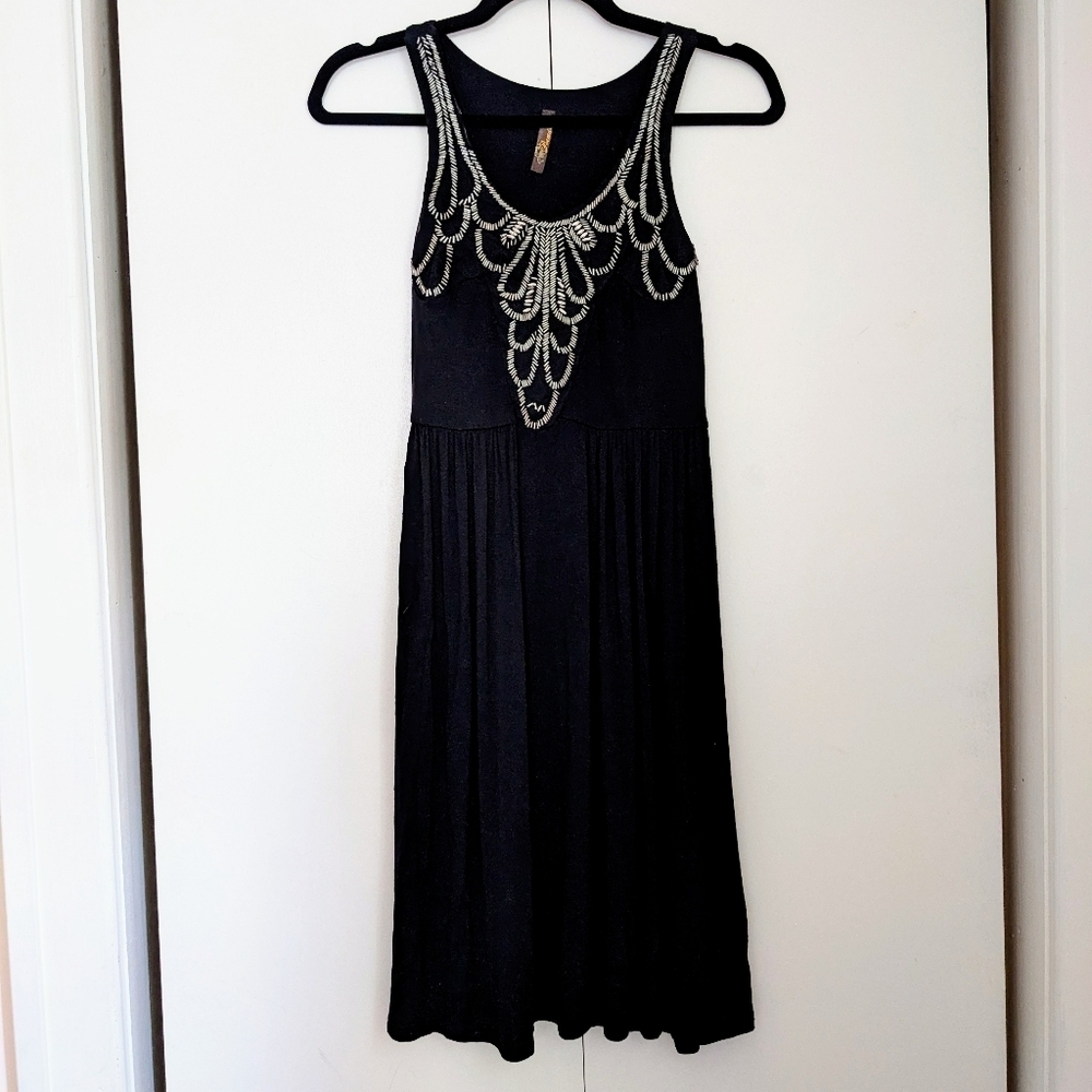 Poema S Silver Beaded Dress - Picture 2 of 10